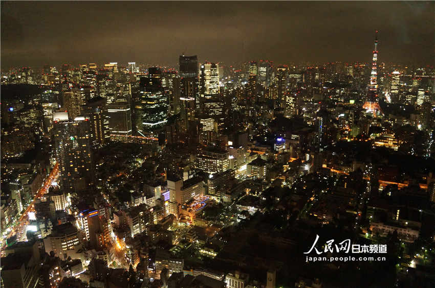 从森大厦展望台观赏到的东京夜景