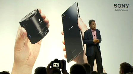 自拍不愁 索尼发售装备相机镜头的手机