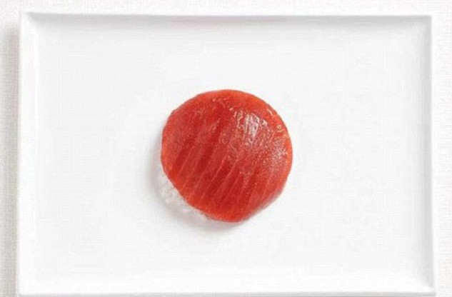 【组图】可以吃的各国“国旗” 日本国旗用寿司制成