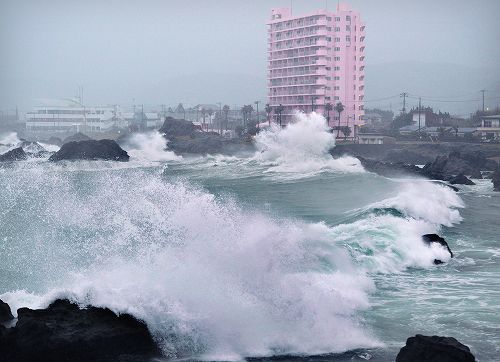 强台风“韦帕”袭击日本 全国交通陷入混乱状态【9】