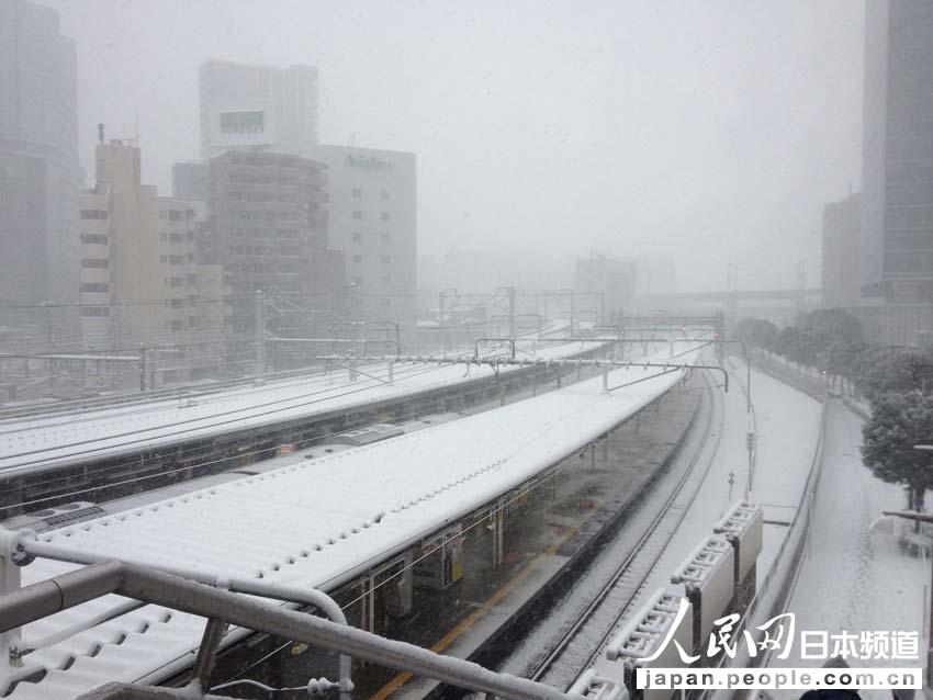 【独家高清】日本普降大雪 东京时隔16年出现10厘米积雪