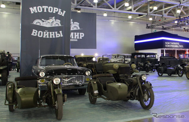 2014莫斯科车展盛况，摄于车展开幕前