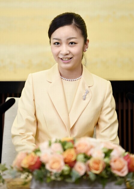 記者見面會上的佳子公主（圖片來源：朝日新聞網站）