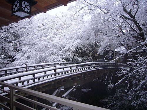 资料图：山中温泉的特色桥