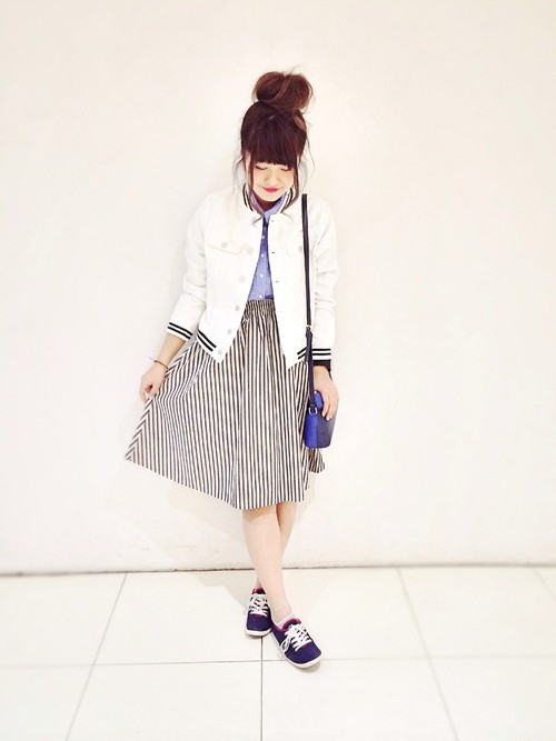 日本時尚日本服飾風尚·條紋裙