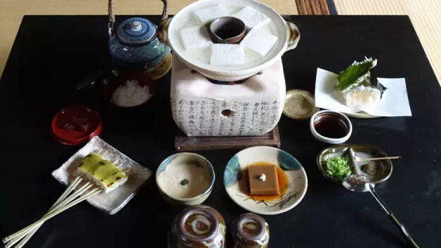 日本旅游·日本美食--京都傳統做法的豆腐