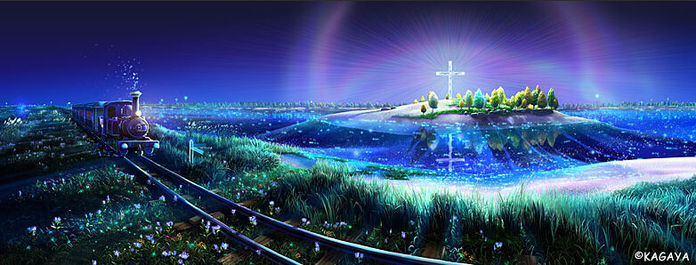 CG動畫《銀河鐵道之夜》圖片（來源：KAGAYA工作室官方網站）