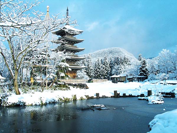 日本自由行景点：西方寺的五重塔【宫城县】（资料图）