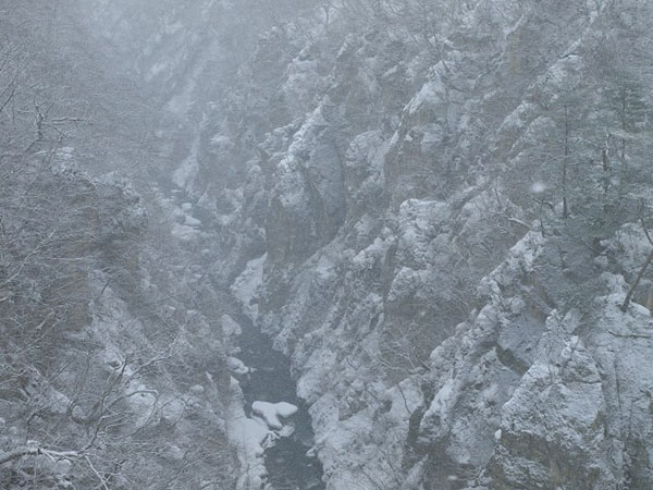 日本滑雪&賞雪景點：岩手縣鳴子峽（資料圖）