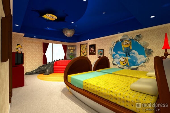 日本环球影城酒店推出小黄人主题房间