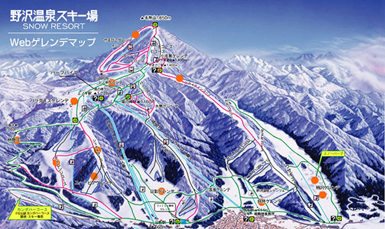 日本滑雪长野滑雪基地:野泽温泉滑雪场