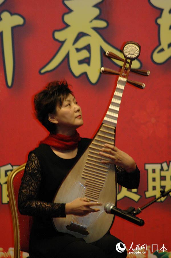 琵琶獨奏《彝族舞曲》。記者陳建軍 攝影