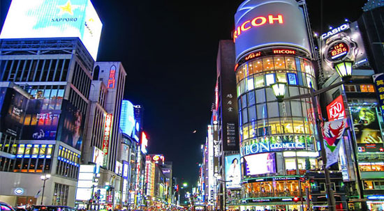 外国游客激增推动日本地价上涨?银座地王每平