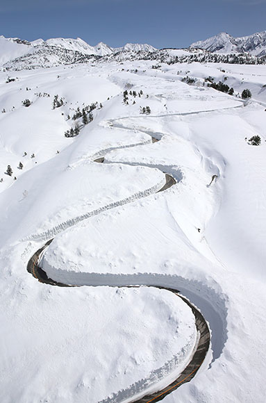 立山黑部阿爾卑斯路線上的知名景觀“雪牆”（資料圖）