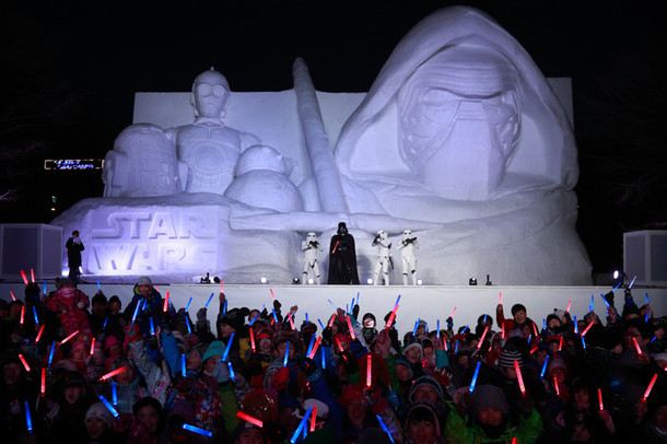 札幌冰雪節今日開幕 星球大戰 巨型雪雕亮相 日本頻道 人民網