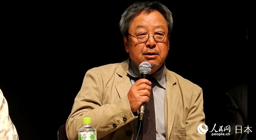 日本著名作家、電影《妖貓傳》原作者夢枕貘在致辭。