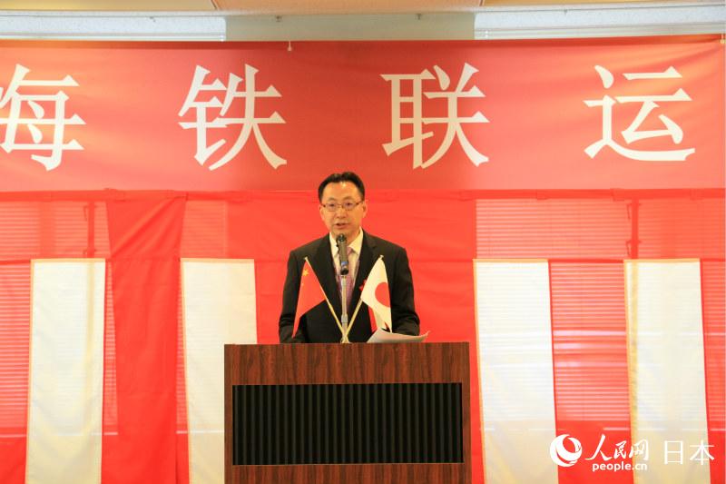中國外運股份有限公司董事、副總經理吳學明現場致辭