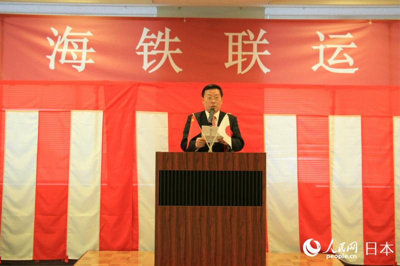 中国外运（日本）有限公司总经理蒋红寿现场致辞