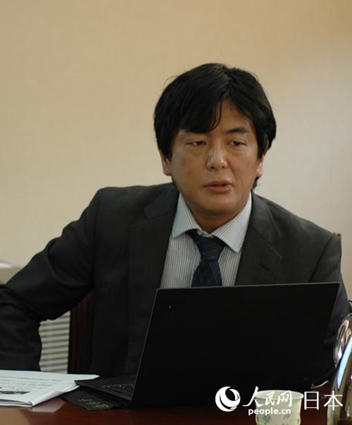 日本神戶市政府駐中國總代表梅澤章發言。（陳建軍 攝影）