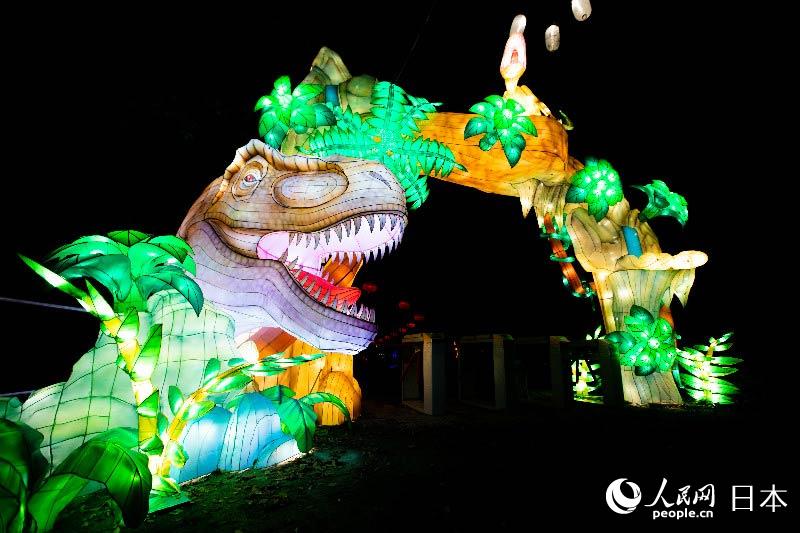 首屆“中國彩燈節”點亮日本東京德國村。