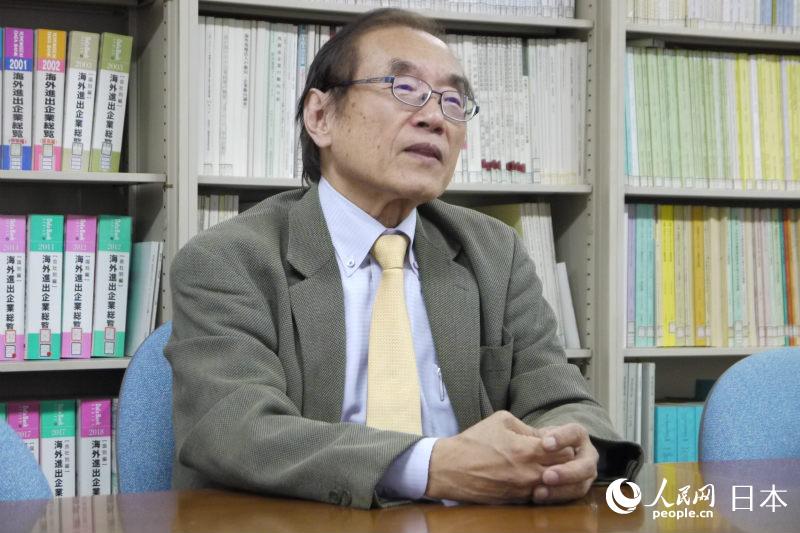 國際貿易投資研究所主任研究員江原規由接受人民網採訪。