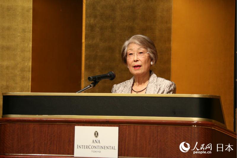 日本科學協會會長大島美惠子致辭。