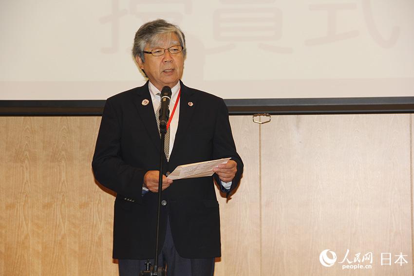全日本大米·大米相關食品出口促進協議會理事長木村良致辭。