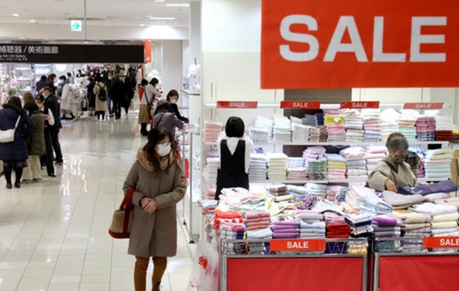 日本大型百货商场的新年销售额同比降5成 去年12月也大幅下滑