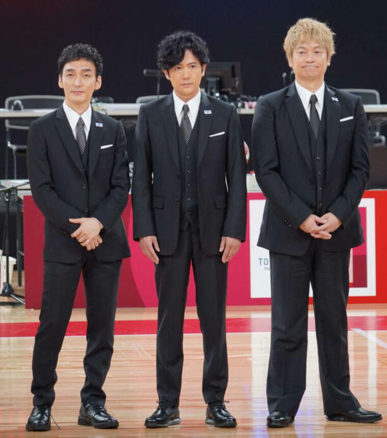 由草彅剛（左一）、稻垣吾郎（中）、香取慎吾（圖片來源：《日刊體育》）