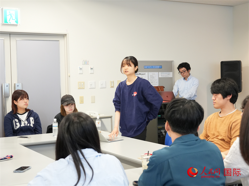 日本青年分享訪華見聞與感悟。人民網 許可攝