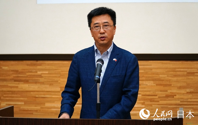 中國教育國際交流協會國際合作部印凱致辭。蔣曉辰攝