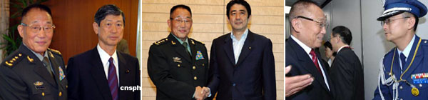 曹刚川会见日本首相安倍晋三