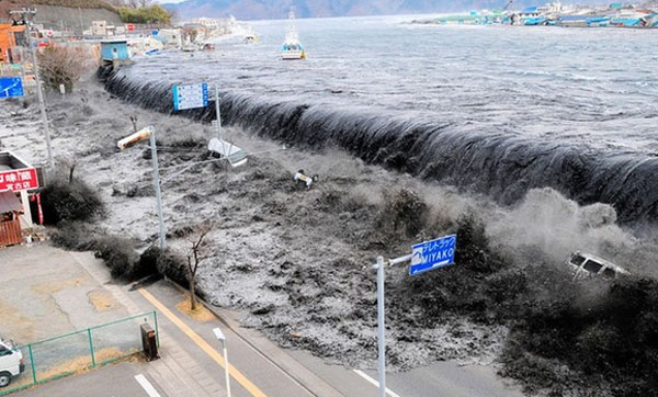 2011年3月11日,日本大地震引发海啸.(资料图片