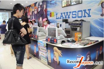 罗森“火影忍者”主题店(图片来源：RecordJapan）