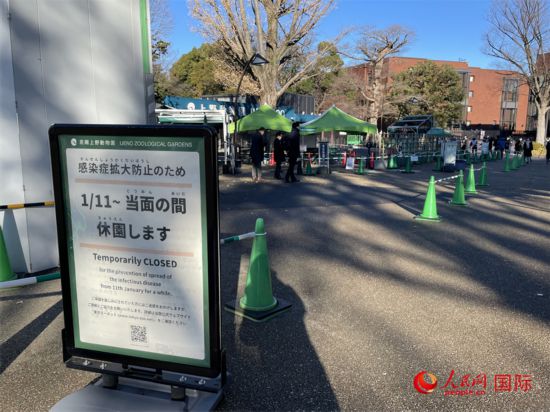 受到新冠肺炎疫情影響，上野動物園從1月11日到1月末實施臨時休園。人民網 吳穎攝